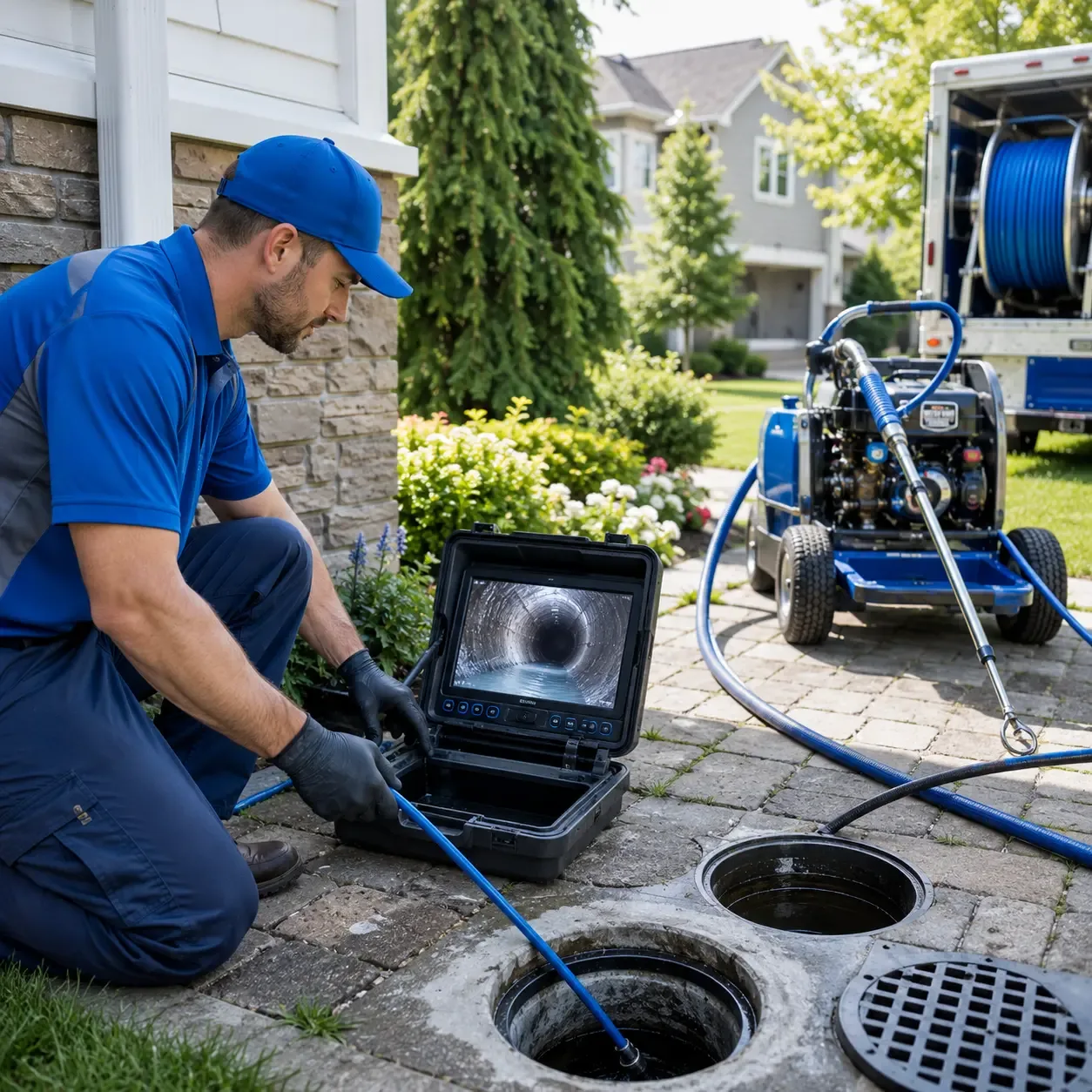 Outdoor drain cleaning professionals serving West Cornwall, CT